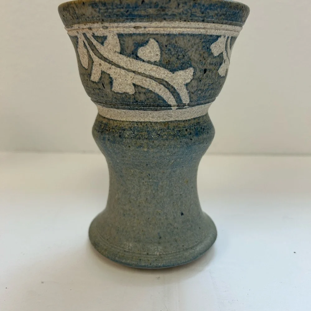 Handmade Vintage Stoneware Pottery  Vase Studio pottery/vase/artist signed